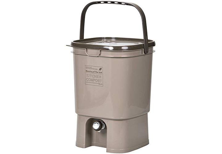 バイオコンポスト「伸和 家庭用 生ごみ処理器 キッチンコンポスト ライトブラウン」(価格:¥2,047)