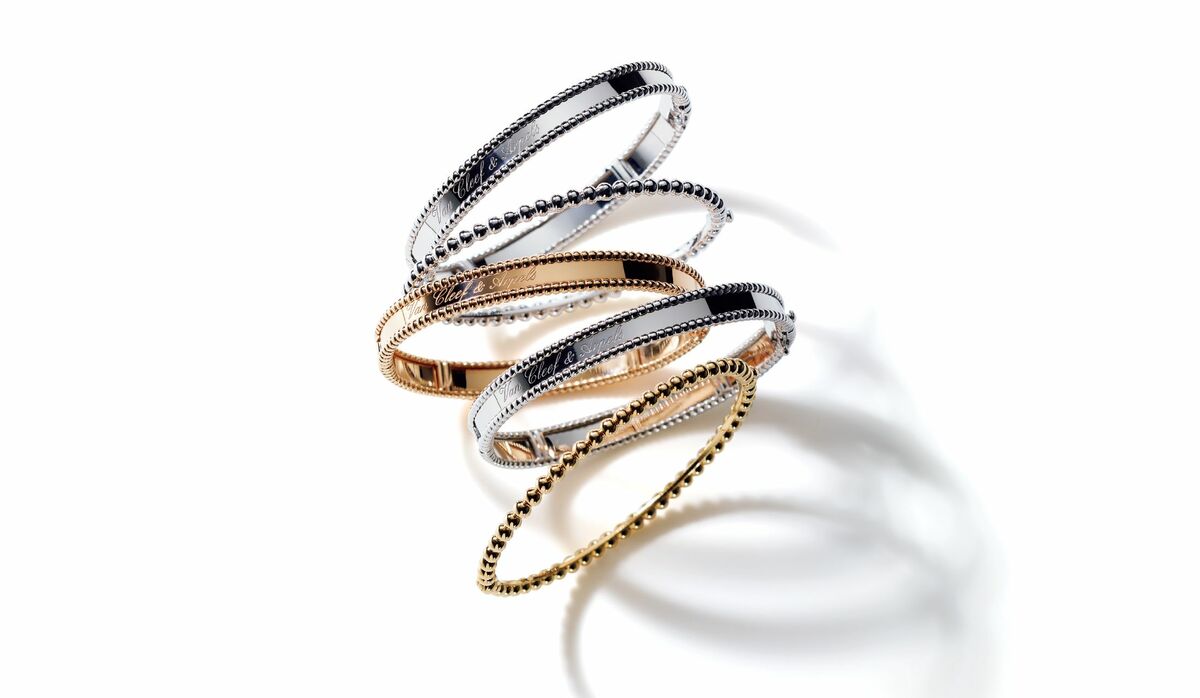 ヴァンクリーフ&アーペル　VC&A ペルレ　PG ゴールドパール　ブレスレット 新品)Van Cleef & Arpels ヴァン クリーフ&アーペル ペルレ ゴールド