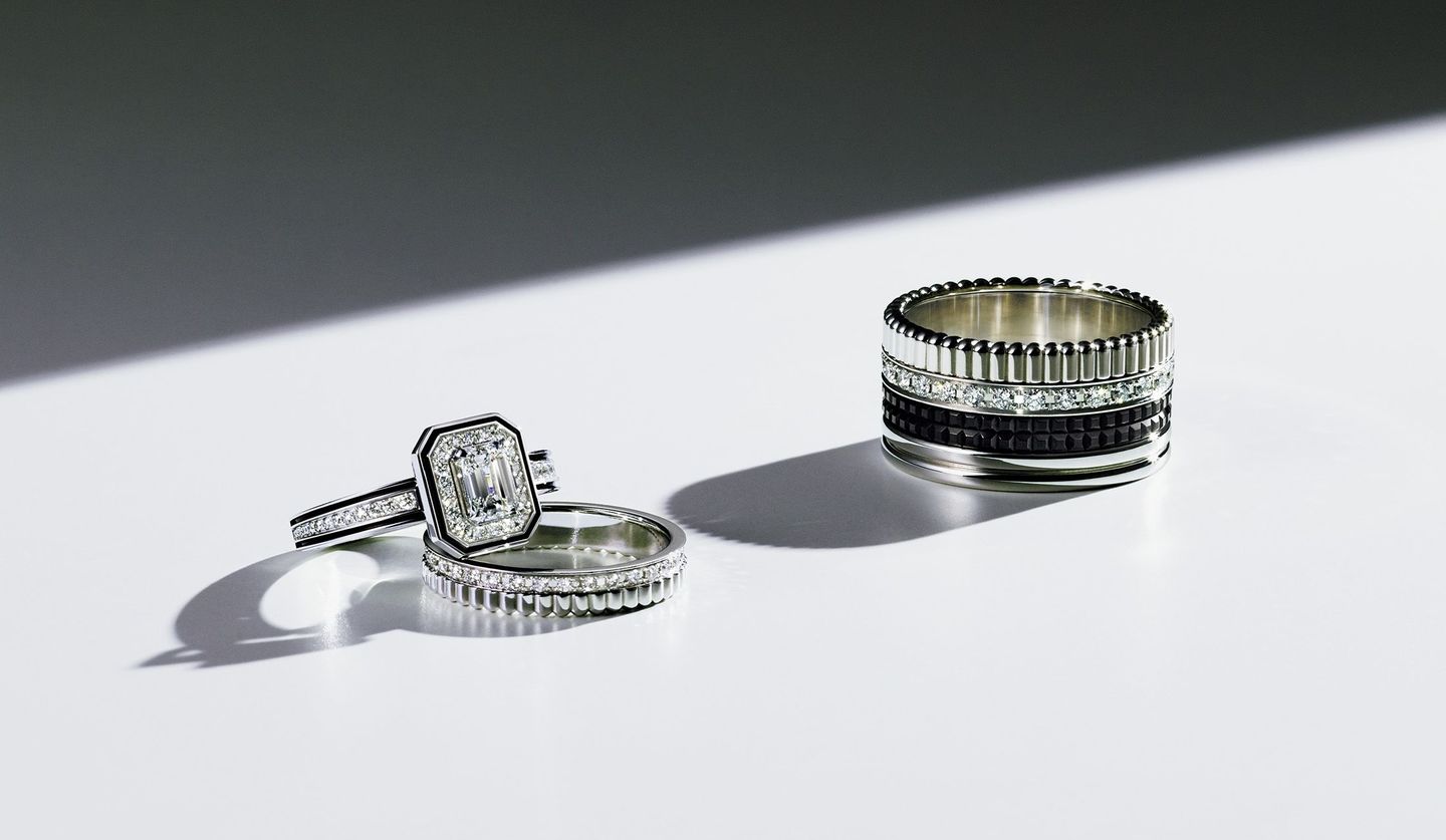 ブシュロンのダイヤモンドリング3種の写真