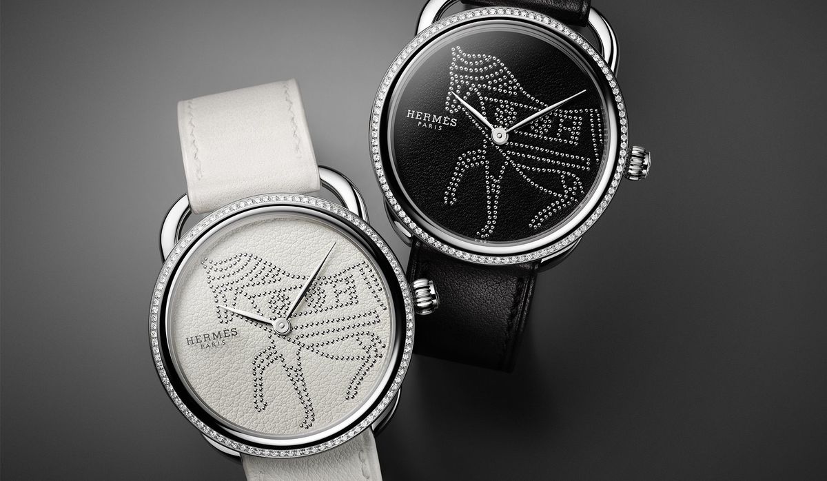 エルメスの人気ウォッチ「アルソー」にレザーの文字盤が優美な新作が