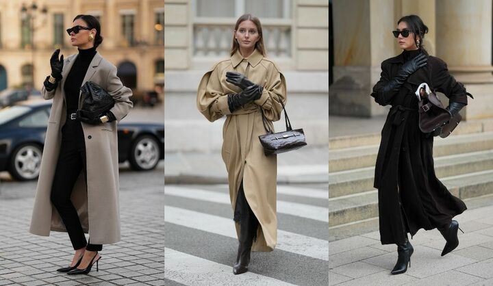 海外インフルエンサーのレザーグローブコーデ