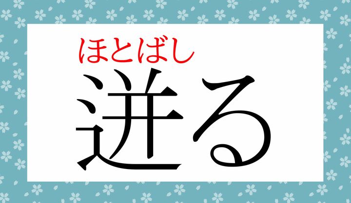同じ表記で「はし-る」「とばし-る」など、他の読みかたもございます。