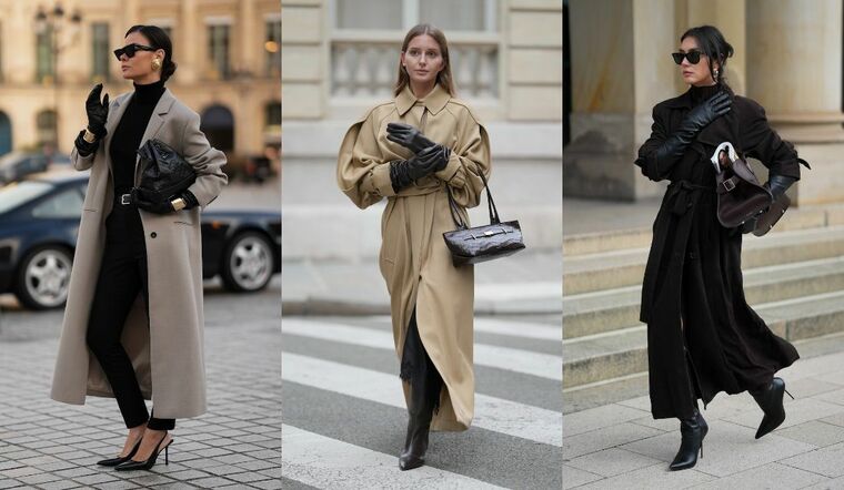 海外インフルエンサーのレザーグローブコーデ