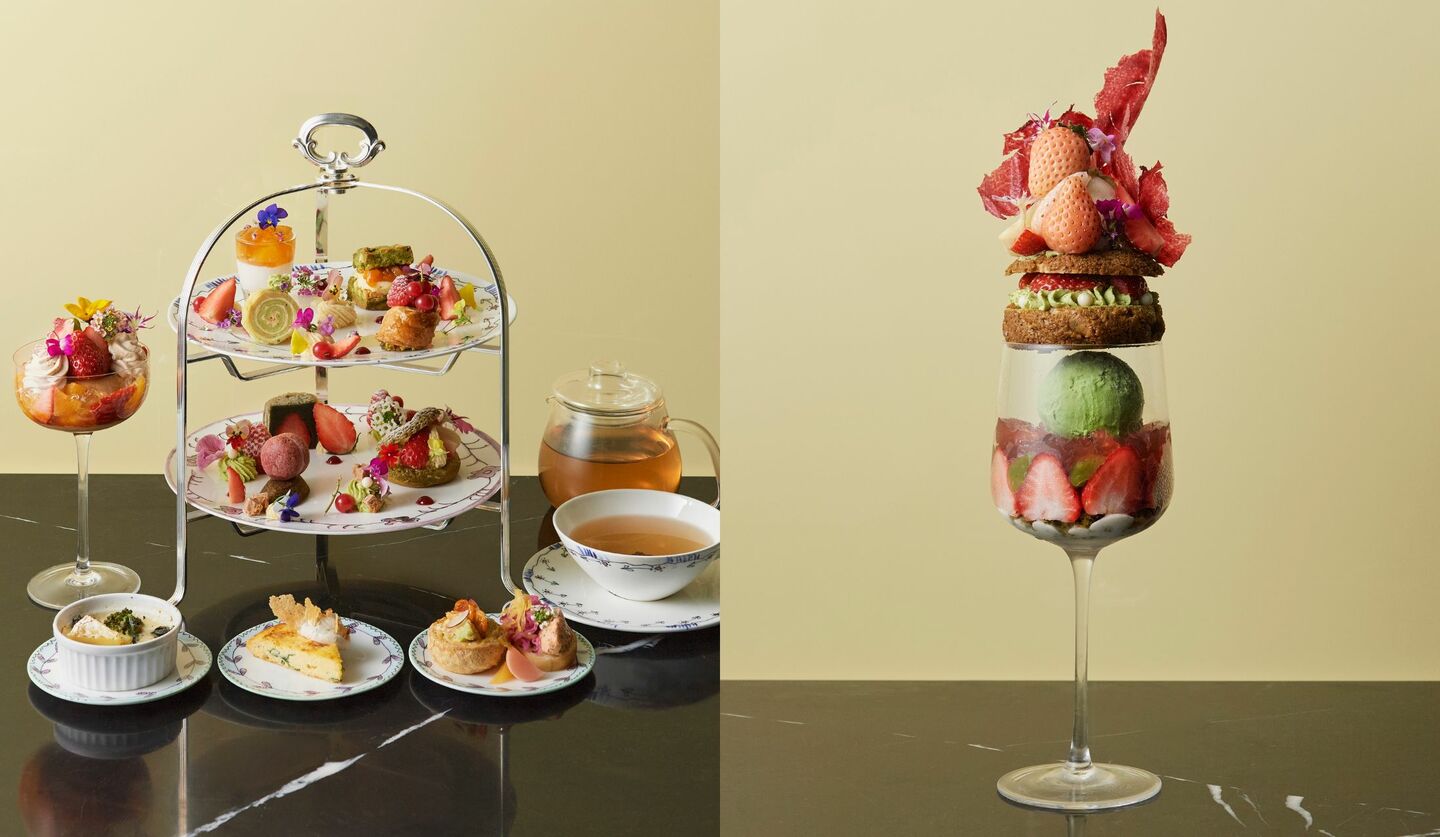 マルニ カフェのバレンタインアフタヌーンティー