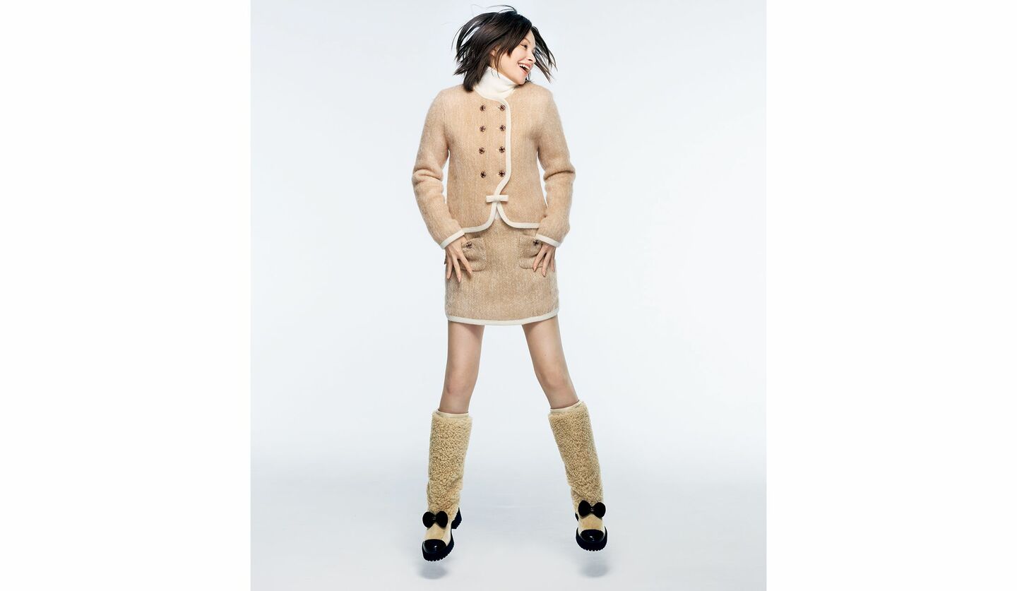 シャネルでコーディネートしたスノーリゾート・ラグジュアリー