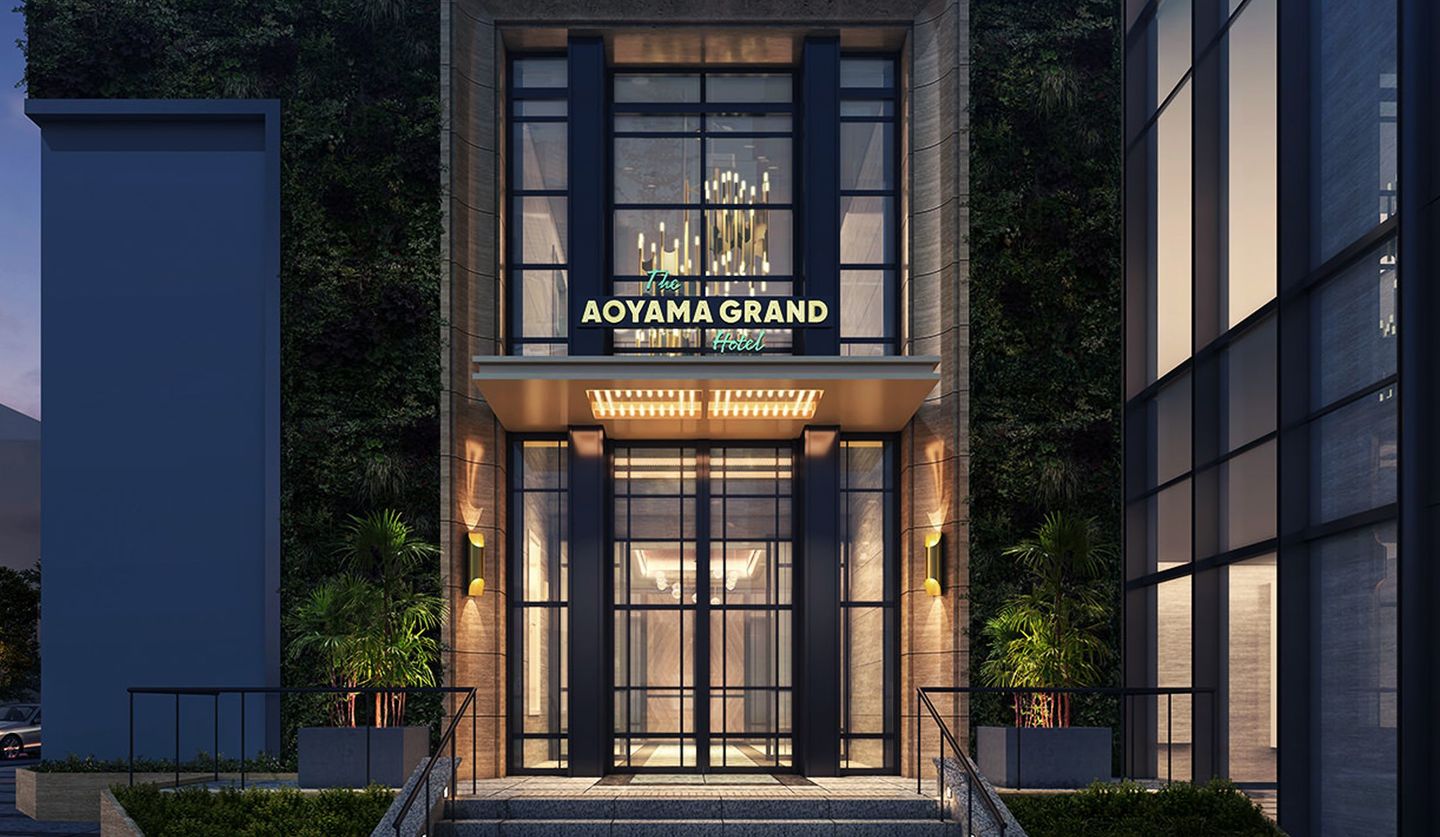 THE AOYAMA GRAND HOTELの外観の完成予想図
