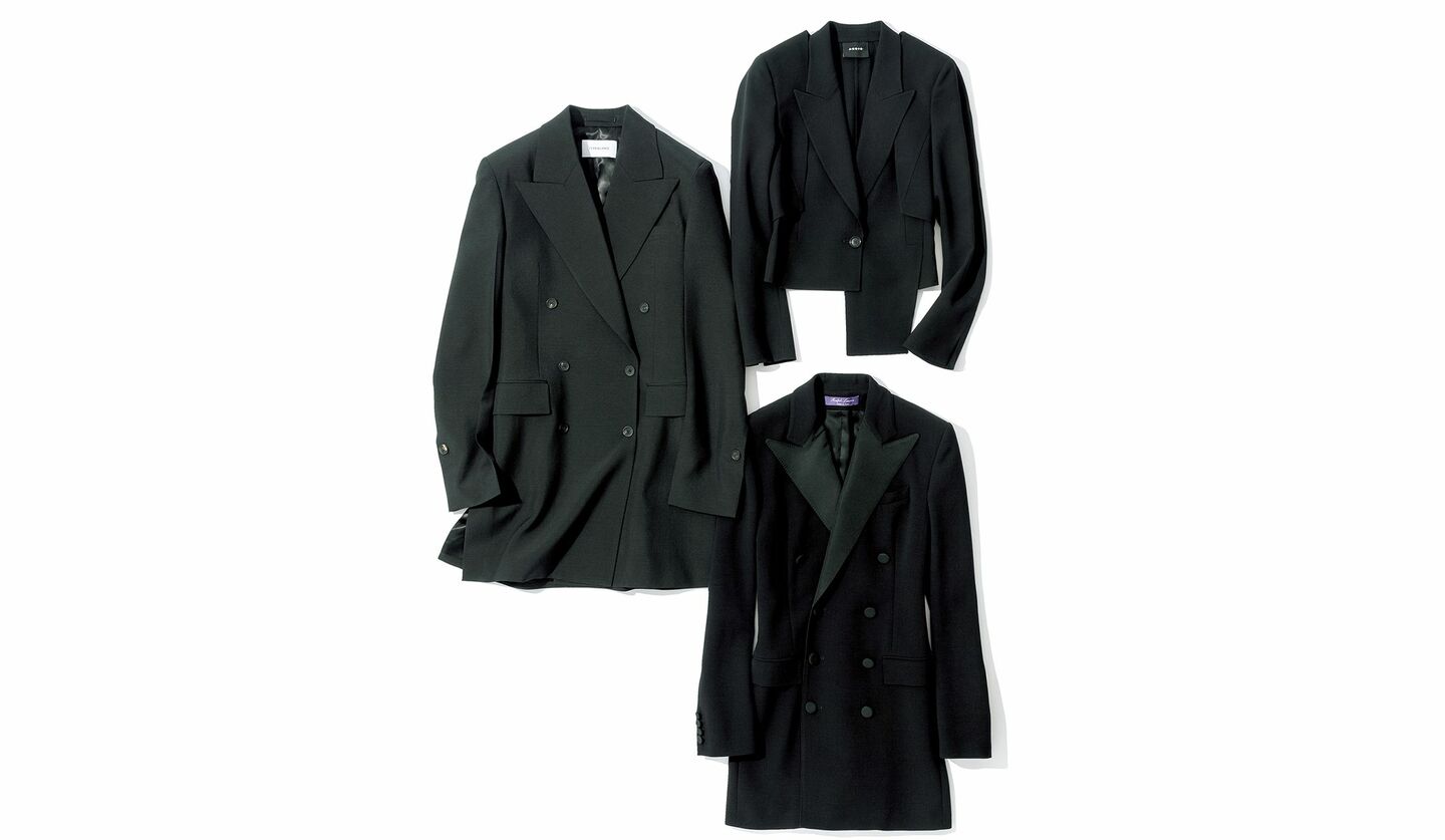 タキシード風のテーラードジャケット3選