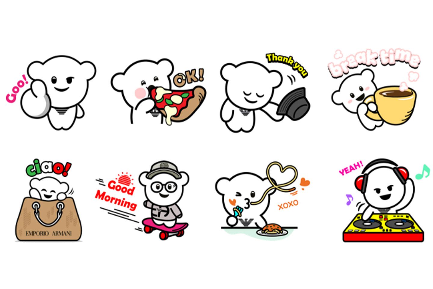 アルマーニのLINEスタンプ