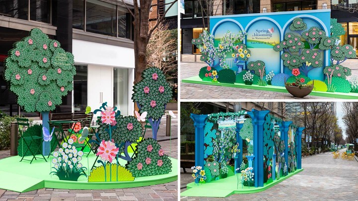 「ヴァン クリーフ＆アーペル」によるイベント『Spring is blooming in Marunouchi』現地写真