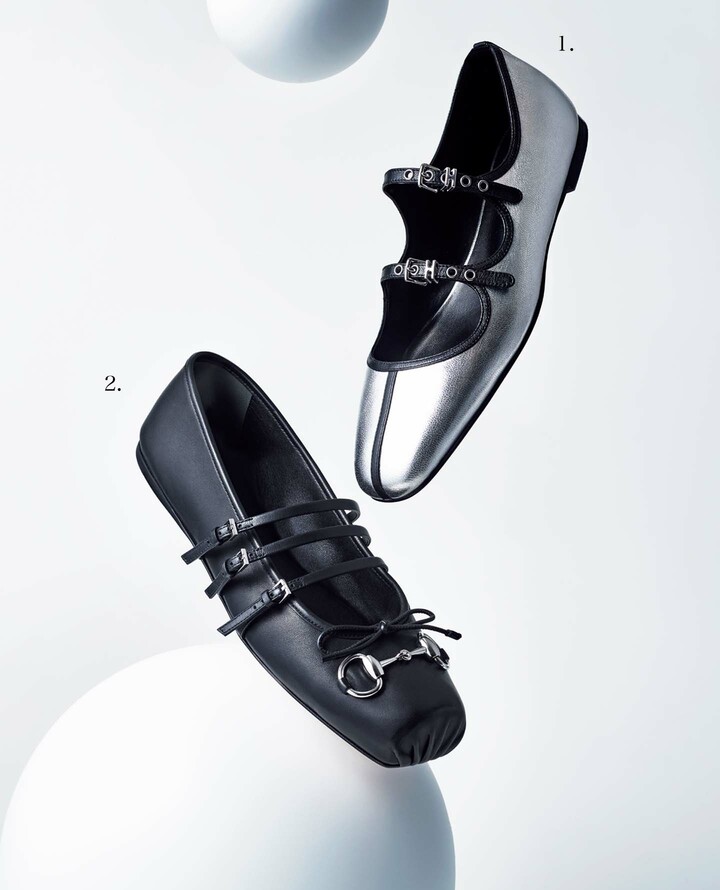 エルメス、グッチのメリージェーンシューズ