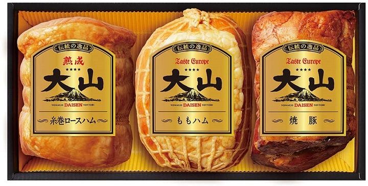 大山ハムの「『伝統の逸品 大山』ハムギフト3種詰め合わせ」
