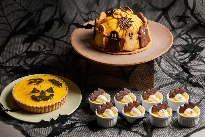 ハロウィンシーズン限定の、パンプキンスイーツ付き週末ランチブッフェ。