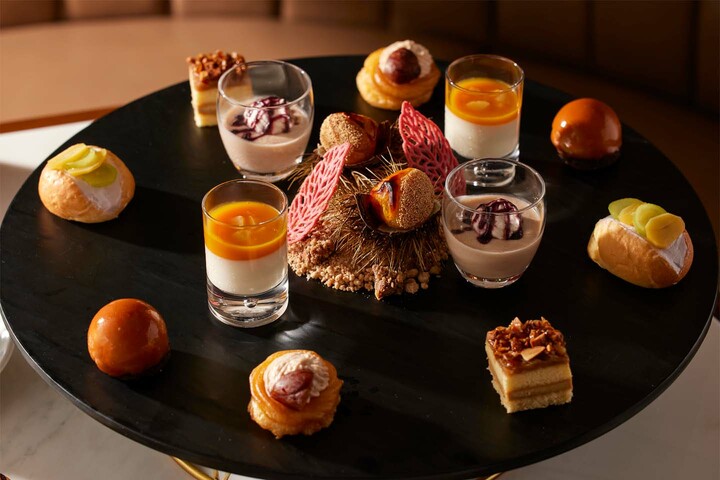 「スカルペッタ東京」で提供される土曜限定アフタヌーンティー「Autumn Marron Afternoon Tea」