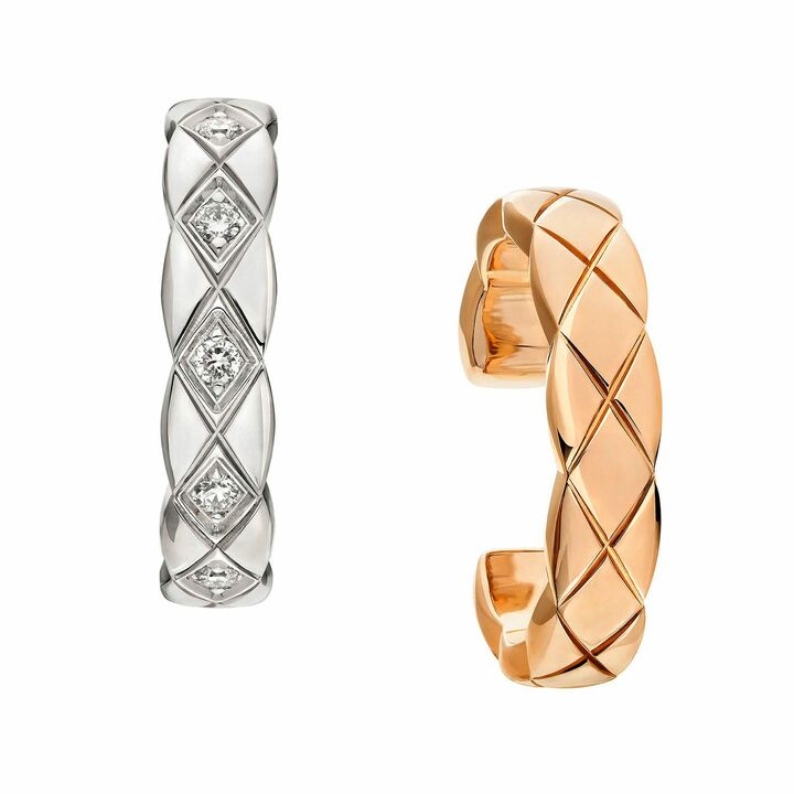 イヤリング￥310,000［ベージュゴールド×ホワイトゴールド×ダイヤモンド］（税抜）