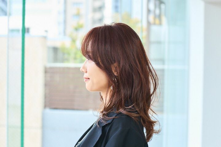 40代　髪型_2,ミディアムヘア_2