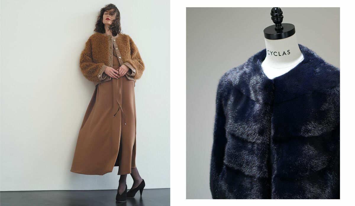 CYCLAS シクラス ロングコート ファーベルト付き　タキマキ CYCLAS シクラス ロングコート ファーベルト付き タキマキ - メルカリ
