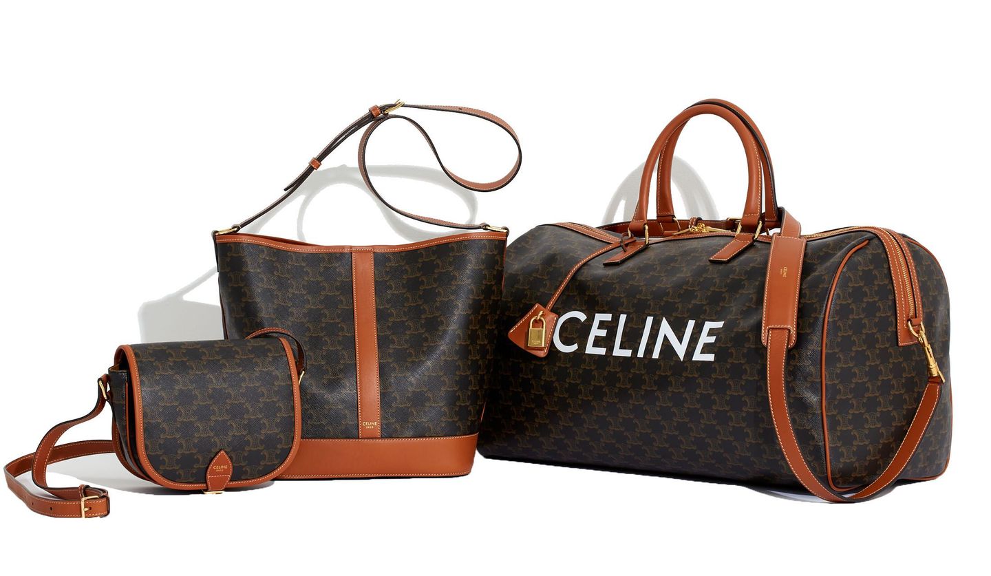 調節可能なストラップ付きCELINE トリオンフキャンバス