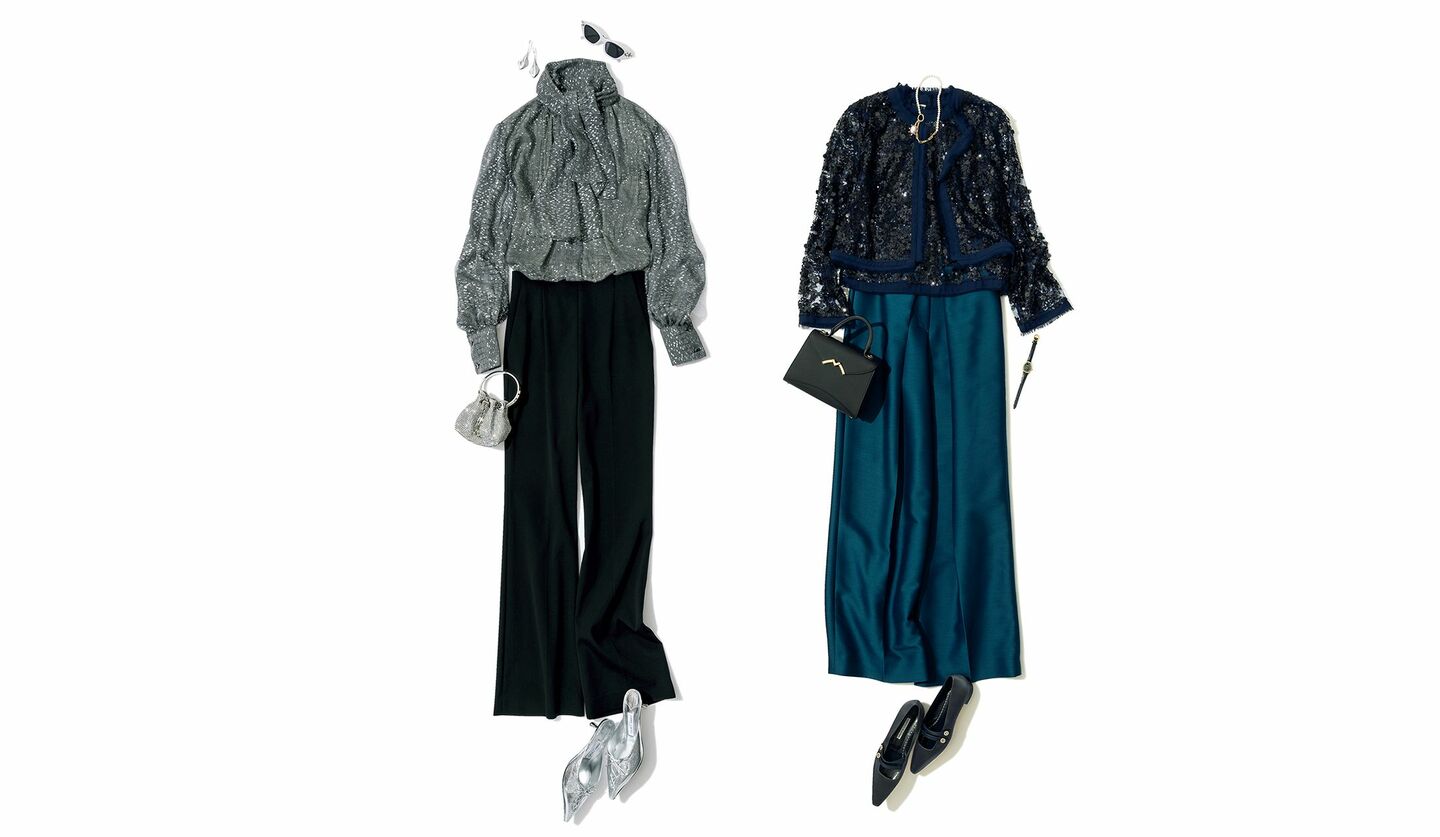 三好彩さんスタイリングによる2種のドレスアップスタイル