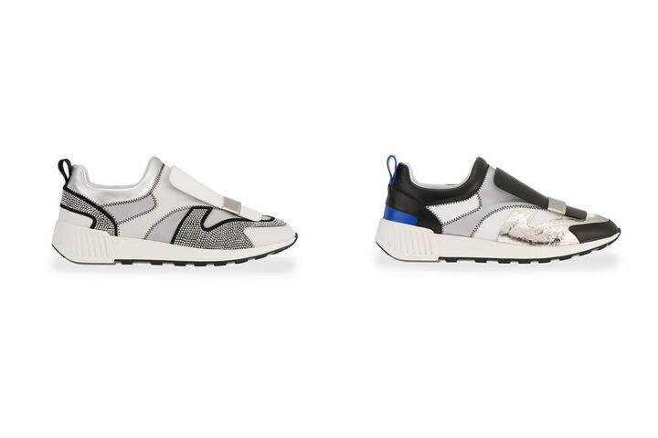 左から スニーカー¥104,000・スニーカー¥79,000(税抜)