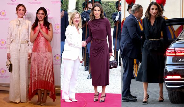 ヨルダン・ラーニア王妃の着こなし|ベルトで魅せる大人のメリハリ!洗練ワントーンコーデ3選【ロイヤルセレブの最新スタイル】