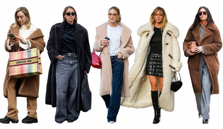 ボアコートのコーデ