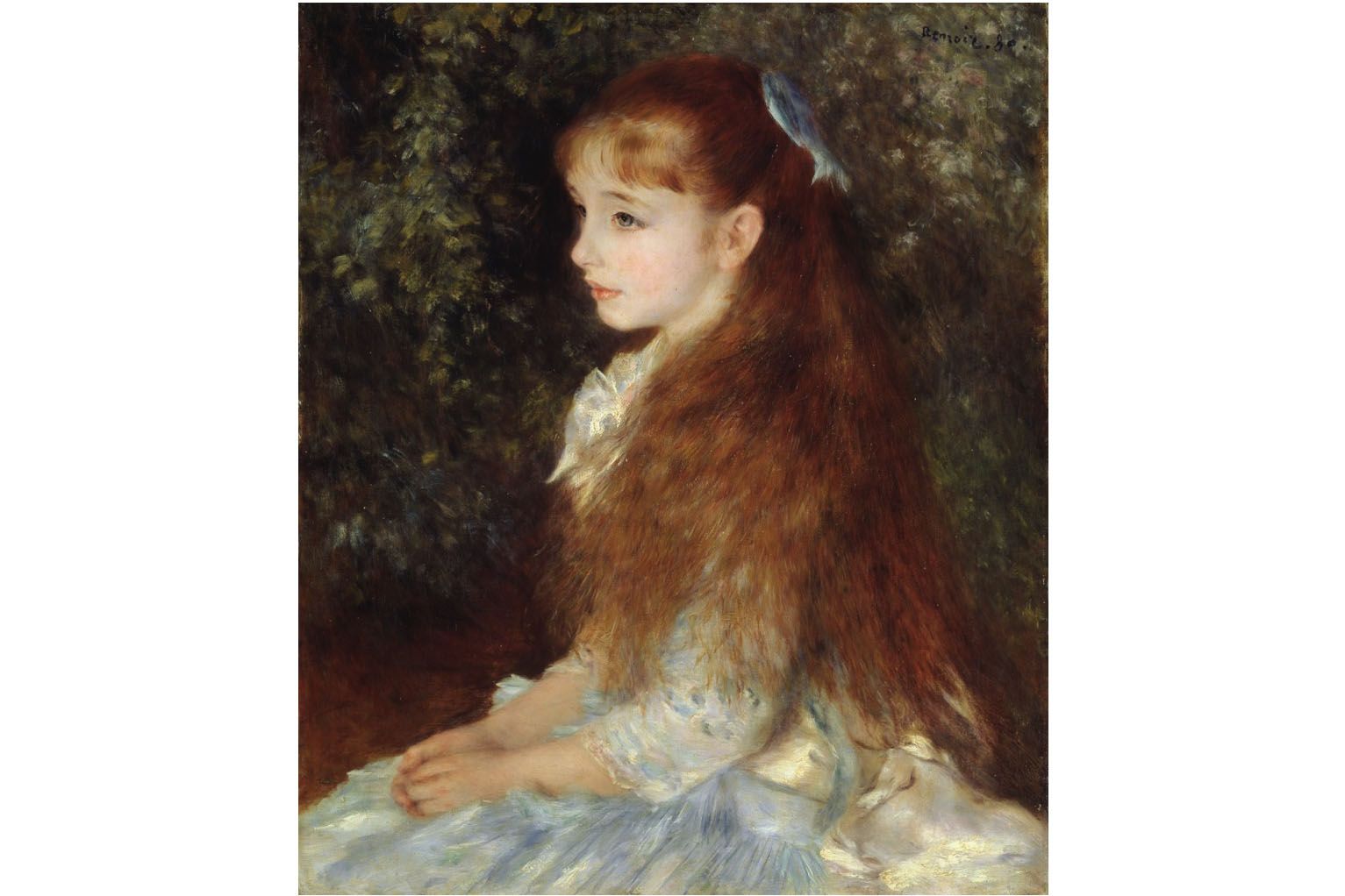ピエール=オーギュスト・ルノワール《イレーヌ・カーン・ダンヴェール嬢(可愛いイレーヌ)1880年 油彩、カンヴァス 65×54㎝ ©Foundation E.G. Bührle Collection, Zurich (Switzerland) Photo: SIK-ISEA, Zurich (J.-P. Kuhn)