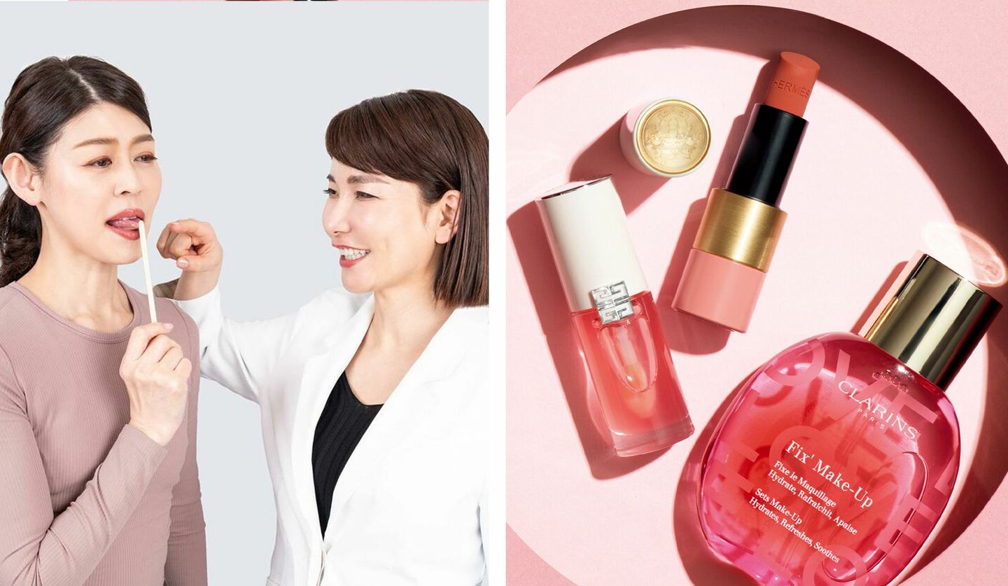 エイジングデザイナー・村木宏衣さん、女性モデル、「ピンクメイク」最新アイテム