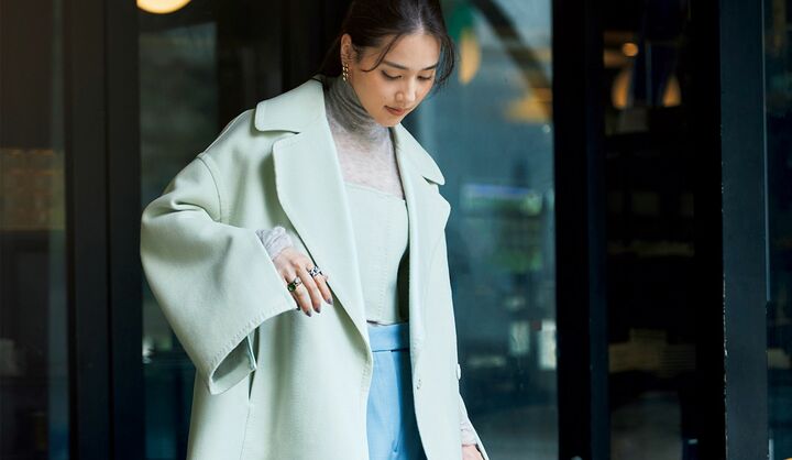 ショートベスト×ワイドパンツ セットアップ