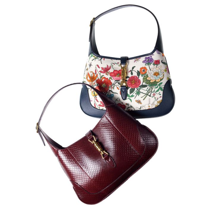 バッグ『ジャッキー バッグ』［縦22.5×横33.5×マチ5cm］上から￥210,000・￥402,000（グッチジャパン）　[Precious2018年12月号236ページ] 　
