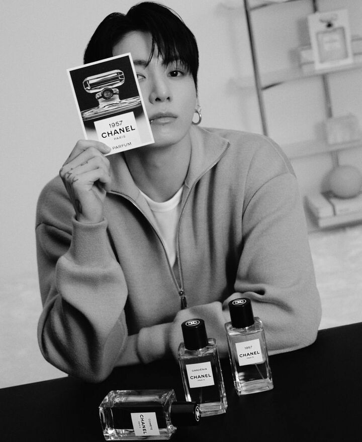 「シャネル」フレグランス＆ビューティ グローバル アンバサダーを務める、BTSのジョングク（JUNG KOOK）さんとフレグランス『1957』