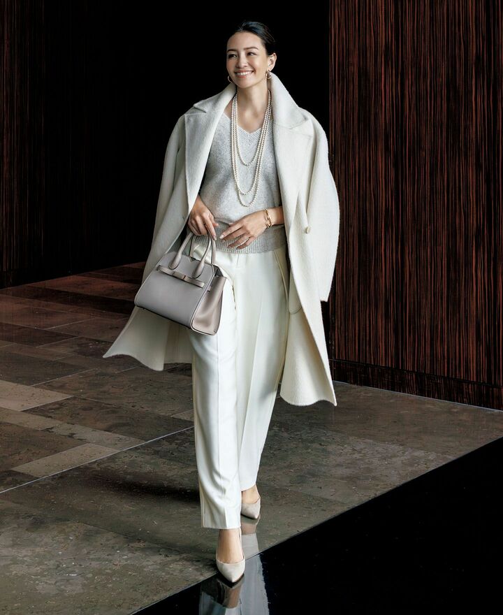 冬コーデ_1,コート_1,ホワイト_1