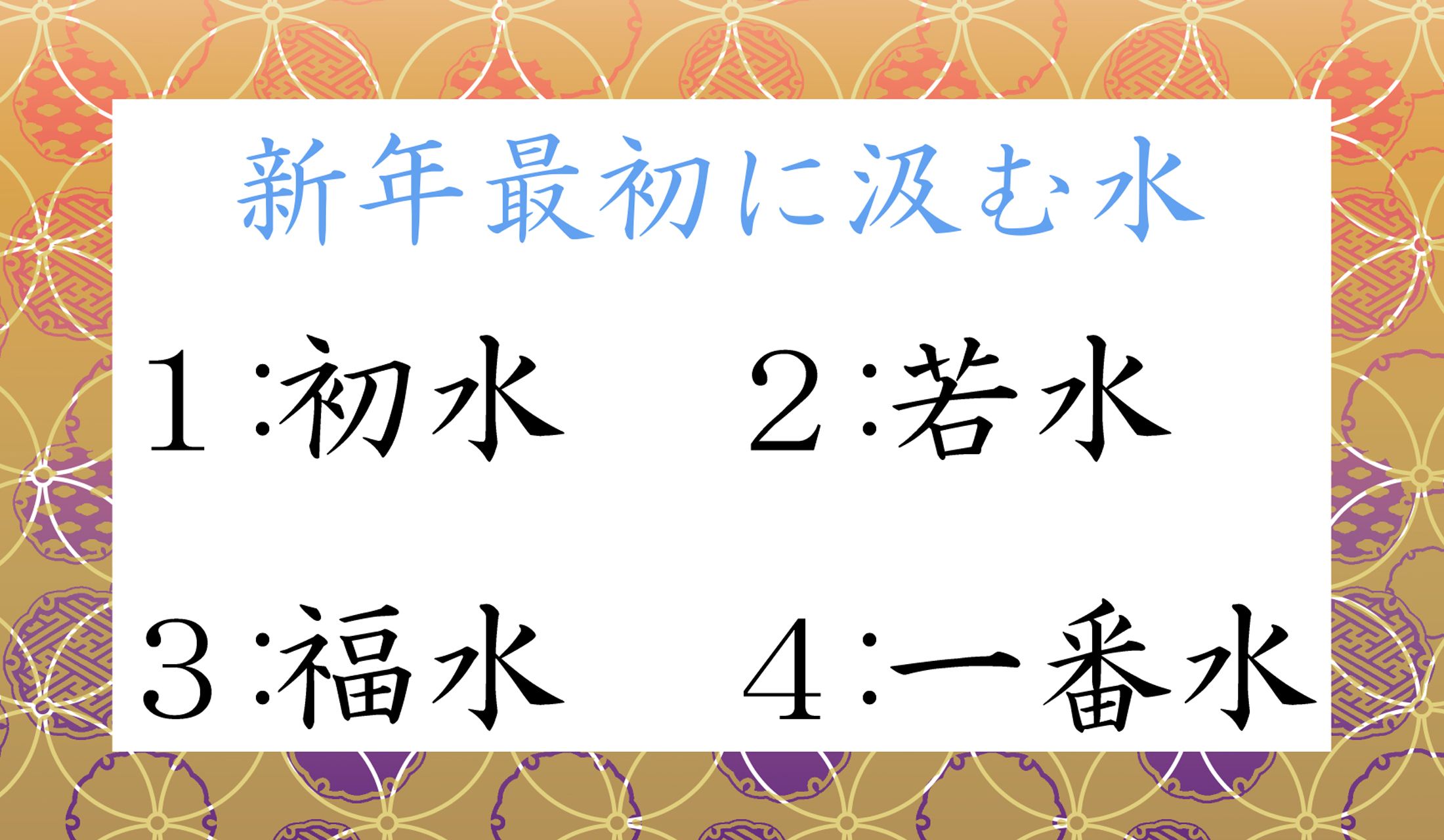 どれが正解?