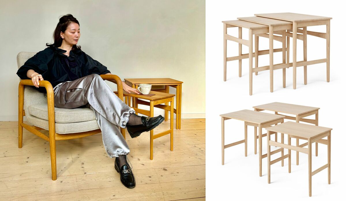 コンパクトに収納でき、空間を広く使える王道のネスティングテーブル