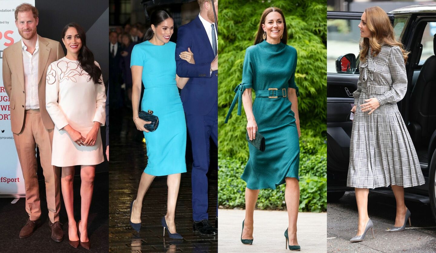  キャサリン皇太子妃VSメーガン妃！「ワンピース」のおしゃれ対決12選！ 