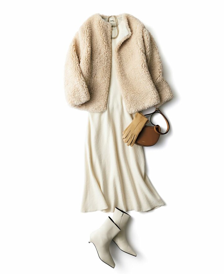 冬コーデ_1,ワンピース_1,コート_1