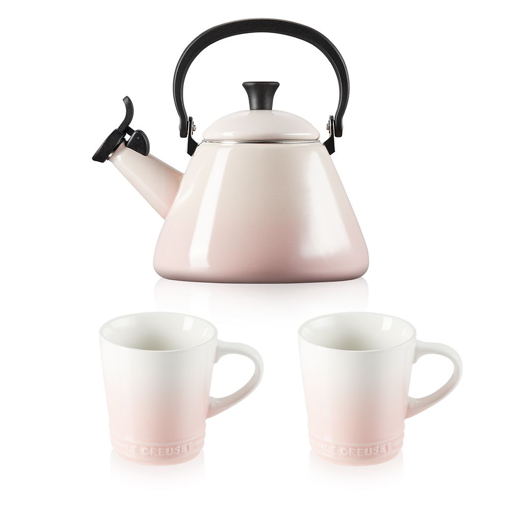 ル・クルーゼ「ケトル・コーン & マグ セット」¥12,000/予定価格【ケトル:W26×H24cm 1.6L、ネオ・マグ:W12.5xH10cm 350ml 】