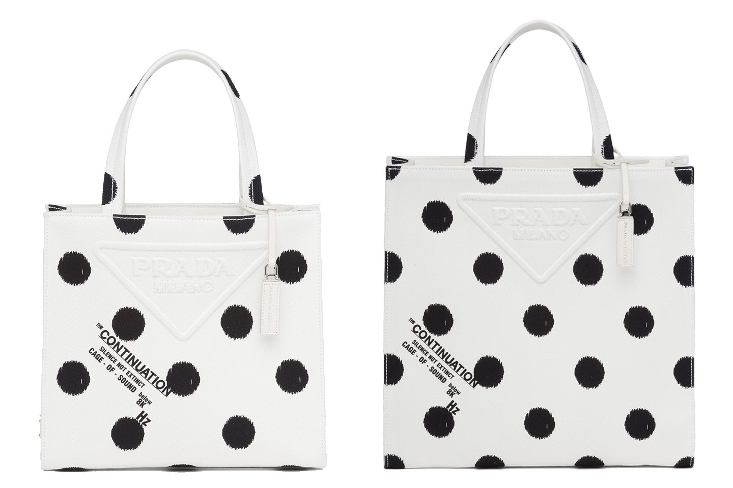 プラダのポップアップストア「Prada Symbols」で限定販売されるトートバッグ