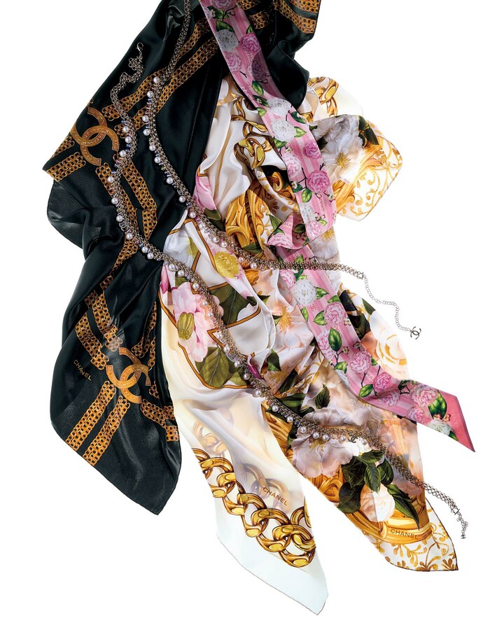 シャネルの2025／2026年 クルーズ コレクションのスカーフ