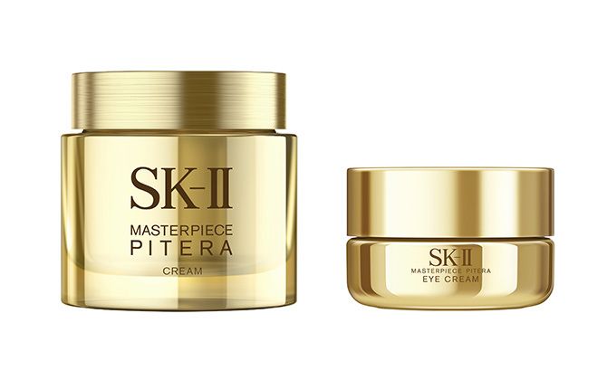 左から/SK-Ⅱ マスターピース クリーム(美容クリーム)50g ¥55,000、アイクリーム(目元用クリーム)15g ¥27,500