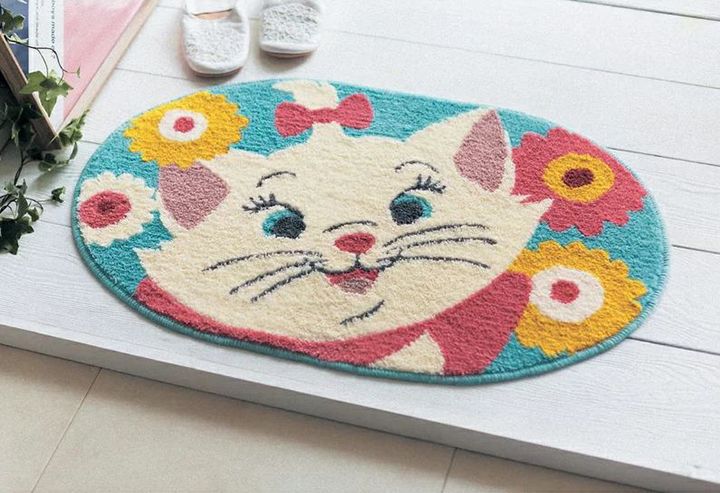 「ディズニー 花言葉玄関マット おしゃれキャット マリー」