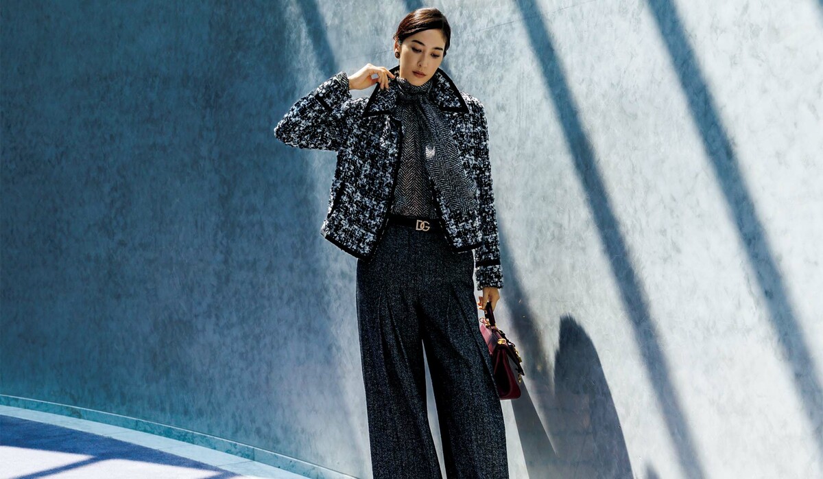 ✨希少✨ドルチェアンドガッバーナ ツイード ノーカラー ジャケット セール】 GIOLICA カラーミックスツイード ジャケット （ノーカラー