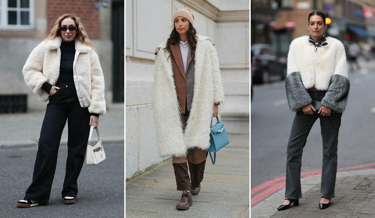 白アウターを着用していたソニア・ライソン、ガブリエラ・ブルタゴ、ロンドンファッションウィークにいたゲスト