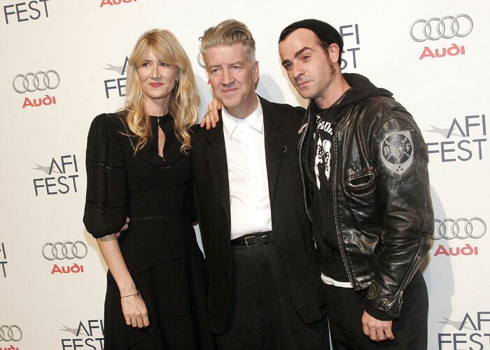 2006年 AFI Fest。左から、ローラ・ダーン、デヴィッド・リンチ、ジャスティン・セロー。