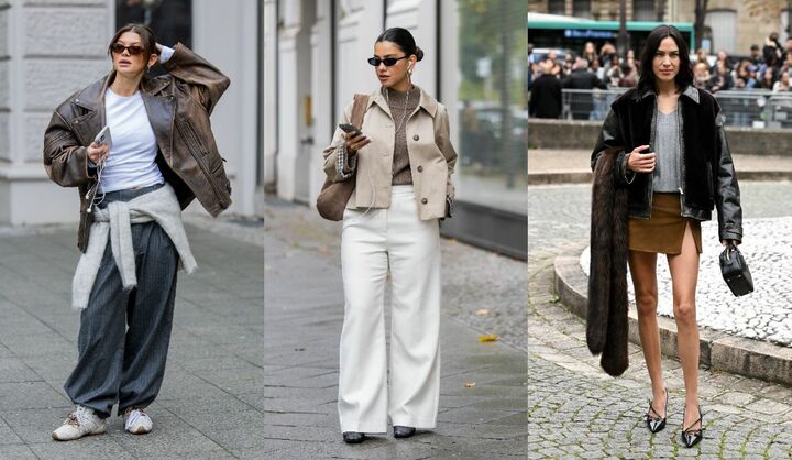 海外セレブの秋ジャケットコーデ