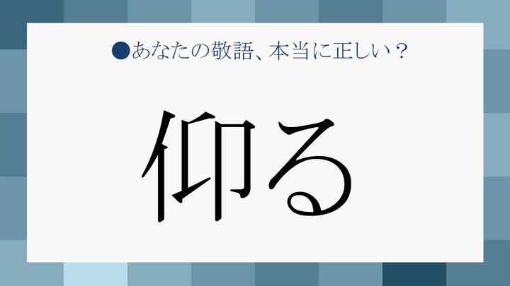仰る