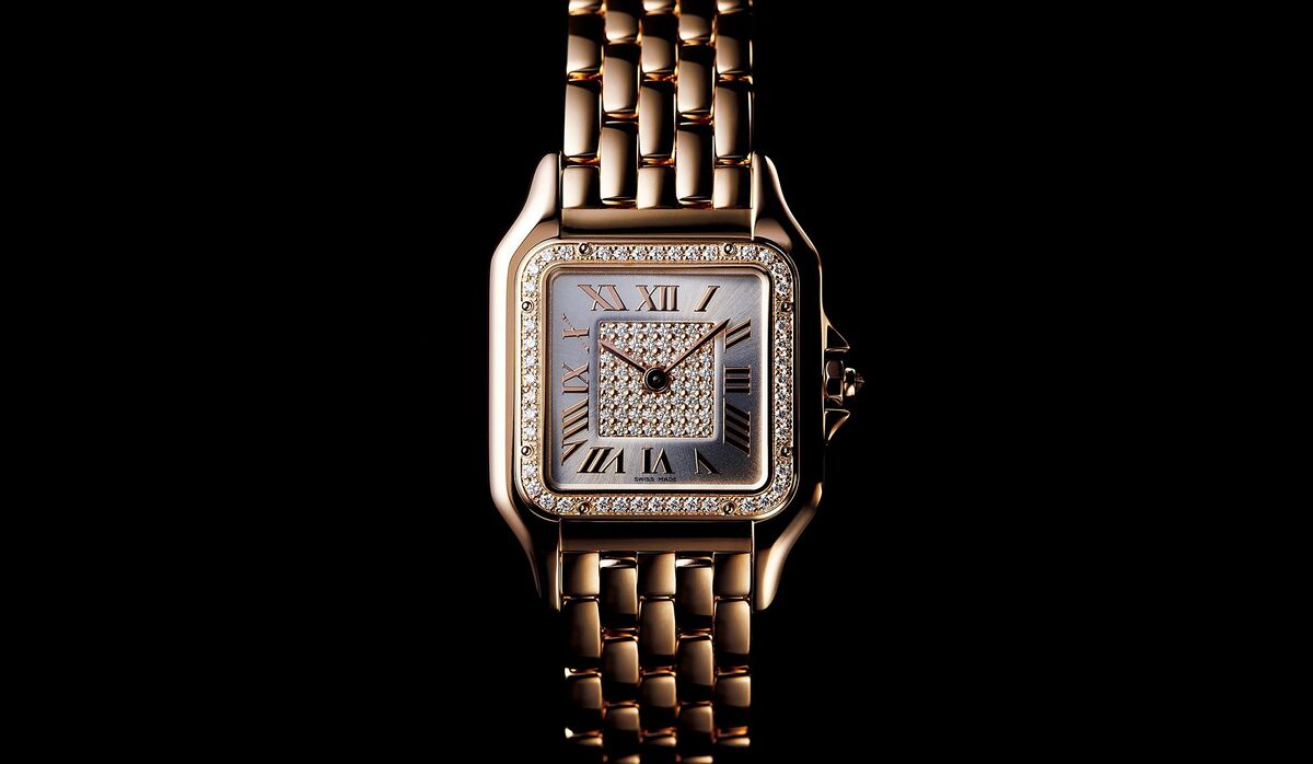 Cartier ピンクダイヤル 時計使用頻度少ない