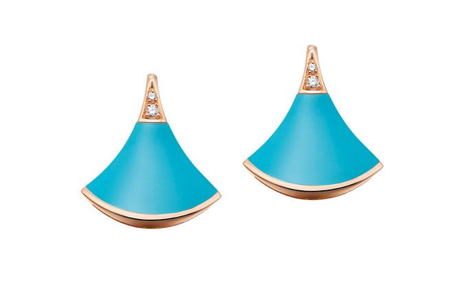 ドラマティックな彩りを添えるターコイズは夏にぴったり！ ピアス［PG×ターコイズ×DIA］￥220,000