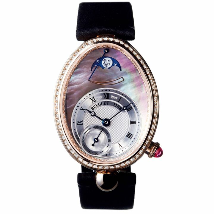 時計￥3,910,000 自動巻き【ケースサイズ：縦36.5×横28.45mm】［ケース：ローズゴールド×ダイヤモンド、ストラップ：サテン］（ブレゲ ブティック銀座）