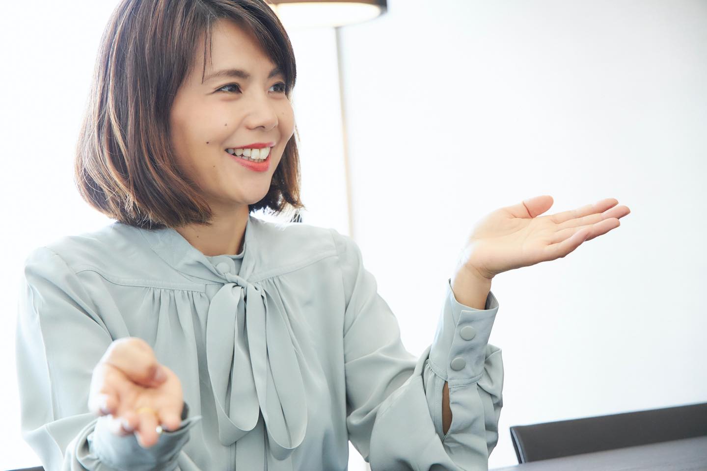 ビジュアリゼーションについて、とても楽しそうに話してくれたCHICOさん。