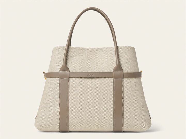 「ロロ・ピアーナ」のバッグ『ギエラ・ショッパー・ラージ コットン』